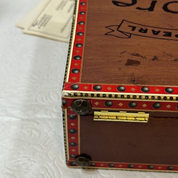 Unique Black Pearl Cobre Copper Cigar Handbag Box Purse Beaded Handle - Picture 10 of 16